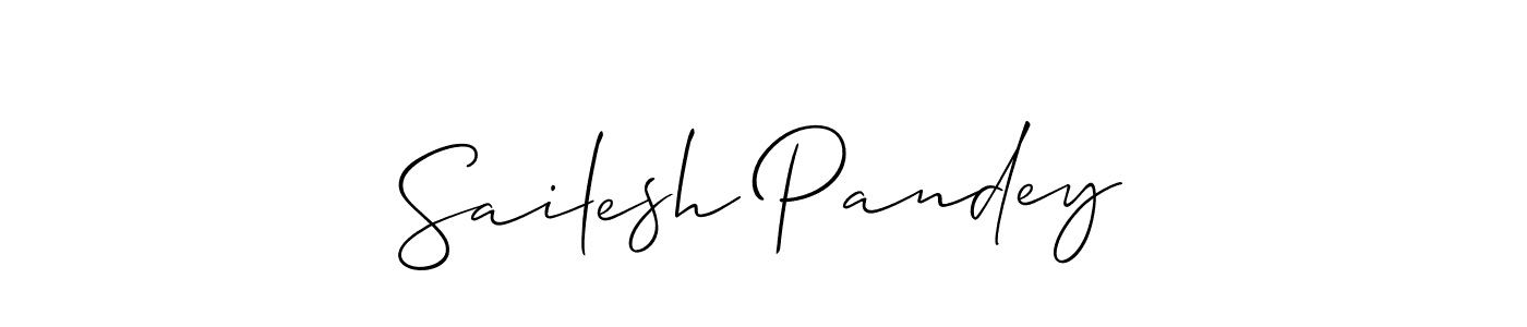 Design your own signature with our free online signature maker. With this signature software, you can create a handwritten (Allison_Script) signature for name Sailesh Pandey. Sailesh Pandey signature style 2 images and pictures png