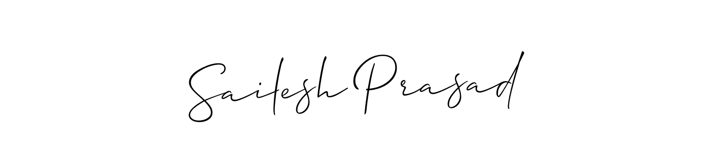Use a signature maker to create a handwritten signature online. With this signature software, you can design (Allison_Script) your own signature for name Sailesh Prasad. Sailesh Prasad signature style 2 images and pictures png