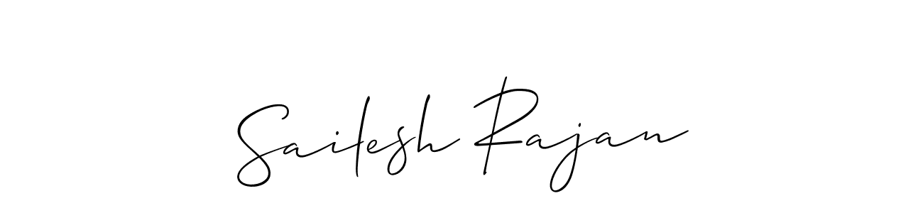 How to make Sailesh Rajan name signature. Use Allison_Script style for creating short signs online. This is the latest handwritten sign. Sailesh Rajan signature style 2 images and pictures png