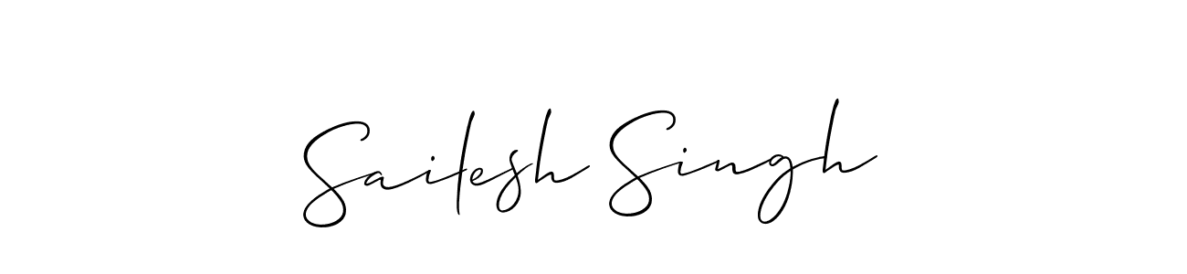 Use a signature maker to create a handwritten signature online. With this signature software, you can design (Allison_Script) your own signature for name Sailesh Singh. Sailesh Singh signature style 2 images and pictures png