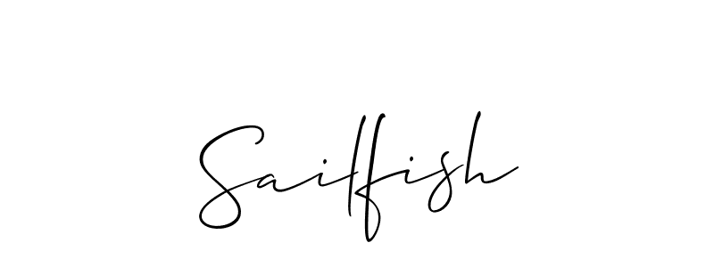 How to make Sailfish signature? Allison_Script is a professional autograph style. Create handwritten signature for Sailfish name. Sailfish signature style 2 images and pictures png