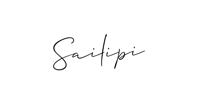 if you are searching for the best signature style for your name Sailipi. so please give up your signature search. here we have designed multiple signature styles  using Allison_Script. Sailipi signature style 2 images and pictures png