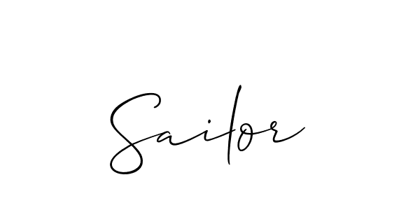 Use a signature maker to create a handwritten signature online. With this signature software, you can design (Allison_Script) your own signature for name Sailor. Sailor signature style 2 images and pictures png