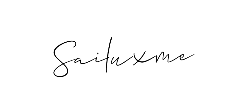 You should practise on your own different ways (Allison_Script) to write your name (Sailuxme) in signature. don't let someone else do it for you. Sailuxme signature style 2 images and pictures png