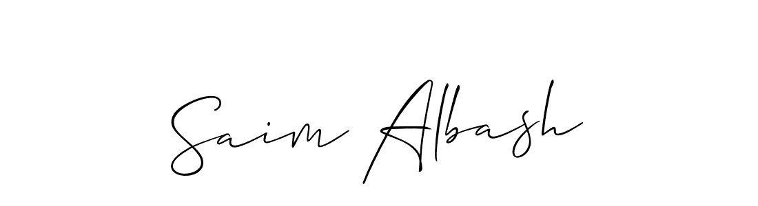 Make a beautiful signature design for name Saim Albash. Use this online signature maker to create a handwritten signature for free. Saim Albash signature style 2 images and pictures png