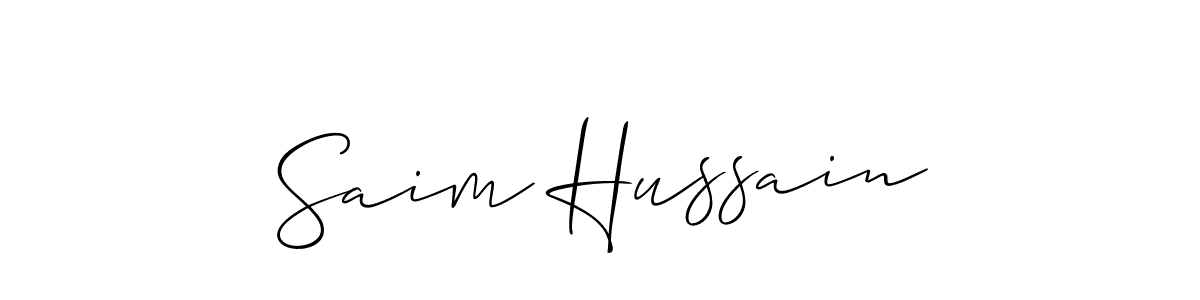 See photos of Saim Hussain official signature by Spectra . Check more albums & portfolios. Read reviews & check more about Allison_Script font. Saim Hussain signature style 2 images and pictures png