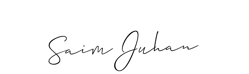 Similarly Allison_Script is the best handwritten signature design. Signature creator online .You can use it as an online autograph creator for name Saim Juhan. Saim Juhan signature style 2 images and pictures png