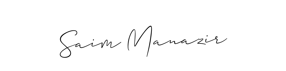 Once you've used our free online signature maker to create your best signature Allison_Script style, it's time to enjoy all of the benefits that Saim Manazir name signing documents. Saim Manazir signature style 2 images and pictures png