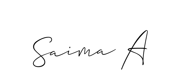 This is the best signature style for the Saima A name. Also you like these signature font (Allison_Script). Mix name signature. Saima A signature style 2 images and pictures png