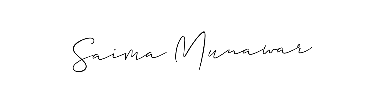 Make a beautiful signature design for name Saima Munawar. Use this online signature maker to create a handwritten signature for free. Saima Munawar signature style 2 images and pictures png