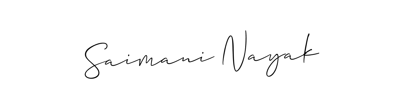 Best and Professional Signature Style for Saimani Nayak. Allison_Script Best Signature Style Collection. Saimani Nayak signature style 2 images and pictures png