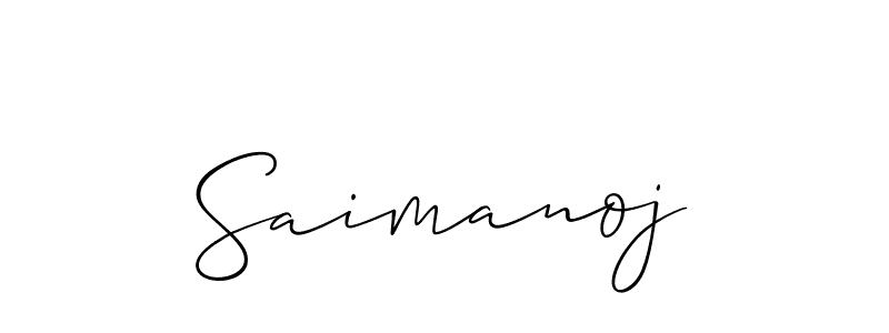 Also You can easily find your signature by using the search form. We will create Saimanoj name handwritten signature images for you free of cost using Allison_Script sign style. Saimanoj signature style 2 images and pictures png