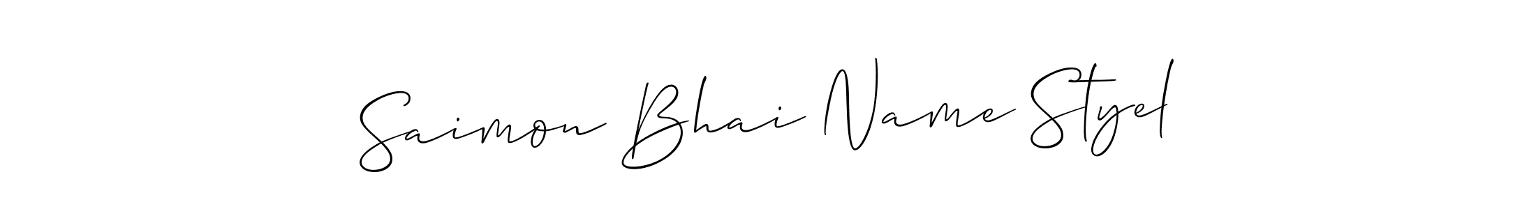 This is the best signature style for the Saimon Bhai Name Styel name. Also you like these signature font (Allison_Script). Mix name signature. Saimon Bhai Name Styel signature style 2 images and pictures png