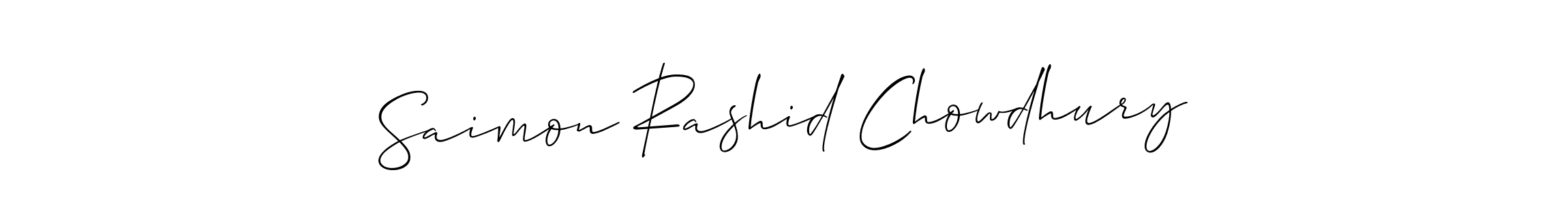 Make a beautiful signature design for name Saimon Rashid Chowdhury. Use this online signature maker to create a handwritten signature for free. Saimon Rashid Chowdhury signature style 2 images and pictures png