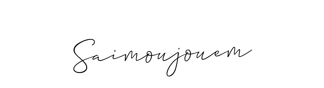 Create a beautiful signature design for name Saimoujouem. With this signature (Allison_Script) fonts, you can make a handwritten signature for free. Saimoujouem signature style 2 images and pictures png