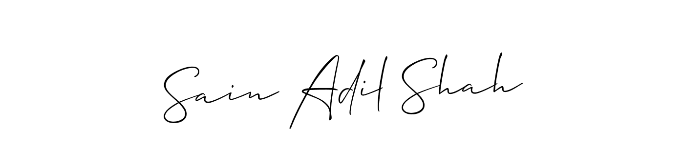 This is the best signature style for the Sain Adil Shah name. Also you like these signature font (Allison_Script). Mix name signature. Sain Adil Shah signature style 2 images and pictures png