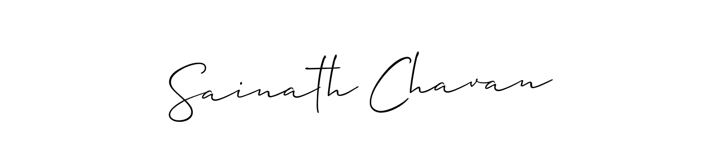Make a short Sainath Chavan signature style. Manage your documents anywhere anytime using Allison_Script. Create and add eSignatures, submit forms, share and send files easily. Sainath Chavan signature style 2 images and pictures png