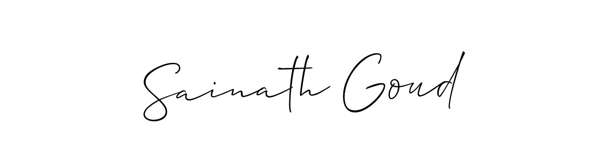 It looks lik you need a new signature style for name Sainath Goud. Design unique handwritten (Allison_Script) signature with our free signature maker in just a few clicks. Sainath Goud signature style 2 images and pictures png