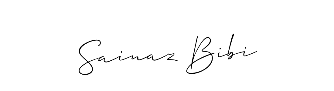 Also we have Sainaz Bibi name is the best signature style. Create professional handwritten signature collection using Allison_Script autograph style. Sainaz Bibi signature style 2 images and pictures png