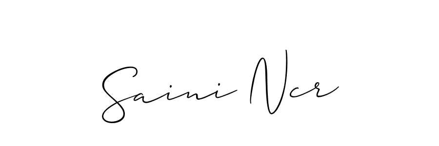 Once you've used our free online signature maker to create your best signature Allison_Script style, it's time to enjoy all of the benefits that Saini Ncr name signing documents. Saini Ncr signature style 2 images and pictures png