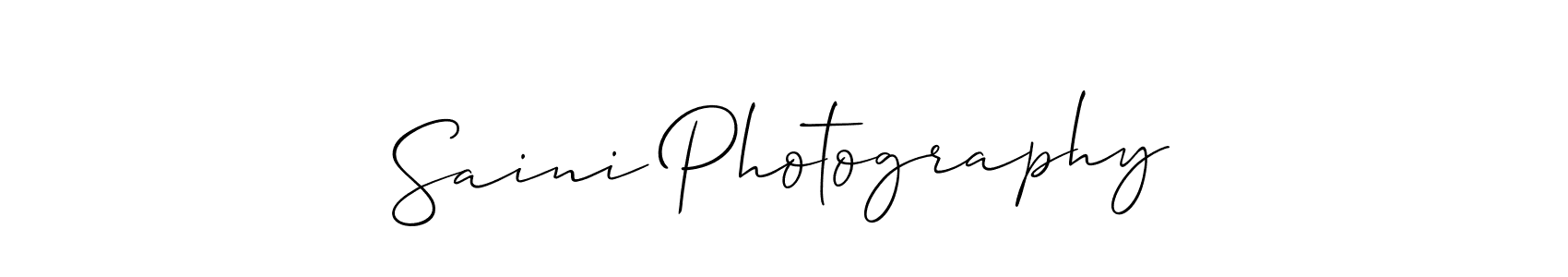 The best way (Allison_Script) to make a short signature is to pick only two or three words in your name. The name Saini Photography include a total of six letters. For converting this name. Saini Photography signature style 2 images and pictures png