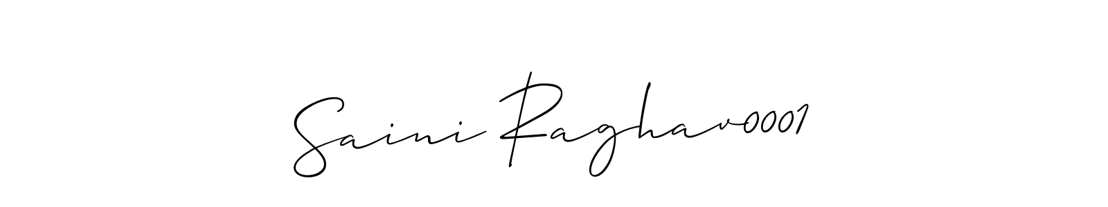 You should practise on your own different ways (Allison_Script) to write your name (Saini Raghav0001) in signature. don't let someone else do it for you. Saini Raghav0001 signature style 2 images and pictures png