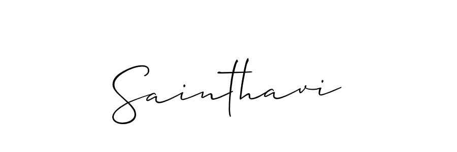 Create a beautiful signature design for name Sainthavi. With this signature (Allison_Script) fonts, you can make a handwritten signature for free. Sainthavi signature style 2 images and pictures png