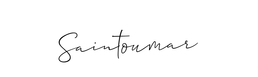 Also we have Saintoumar name is the best signature style. Create professional handwritten signature collection using Allison_Script autograph style. Saintoumar signature style 2 images and pictures png