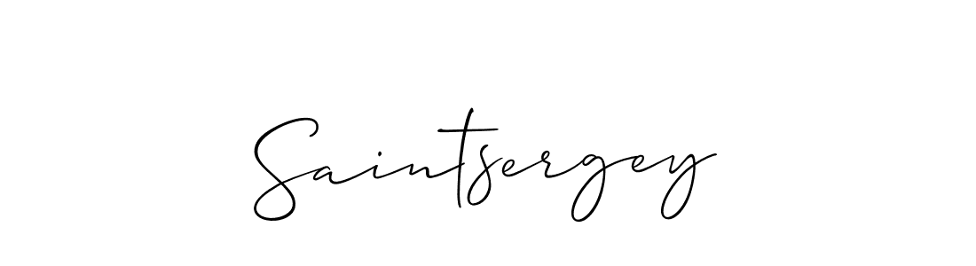 Saintsergey stylish signature style. Best Handwritten Sign (Allison_Script) for my name. Handwritten Signature Collection Ideas for my name Saintsergey. Saintsergey signature style 2 images and pictures png