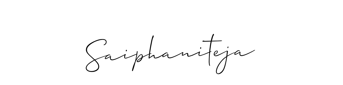Also You can easily find your signature by using the search form. We will create Saiphaniteja name handwritten signature images for you free of cost using Allison_Script sign style. Saiphaniteja signature style 2 images and pictures png