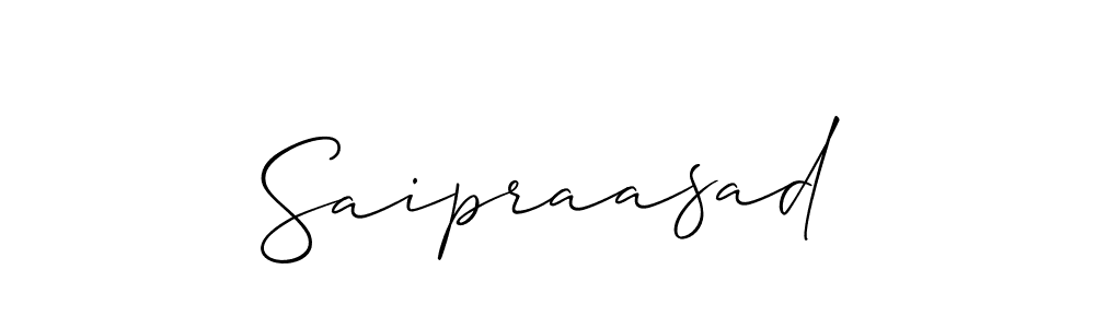 Create a beautiful signature design for name Saipraasad. With this signature (Allison_Script) fonts, you can make a handwritten signature for free. Saipraasad signature style 2 images and pictures png