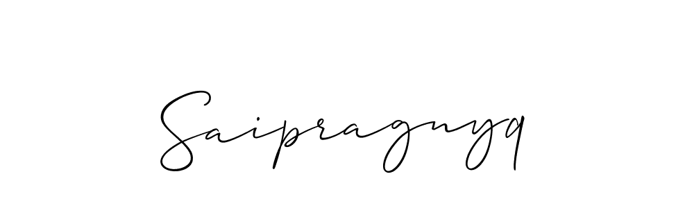 How to make Saipragnyq signature? Allison_Script is a professional autograph style. Create handwritten signature for Saipragnyq name. Saipragnyq signature style 2 images and pictures png