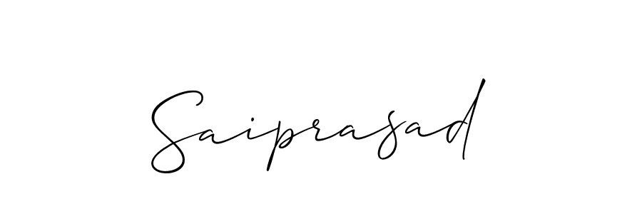 Create a beautiful signature design for name Saiprasad. With this signature (Allison_Script) fonts, you can make a handwritten signature for free. Saiprasad signature style 2 images and pictures png