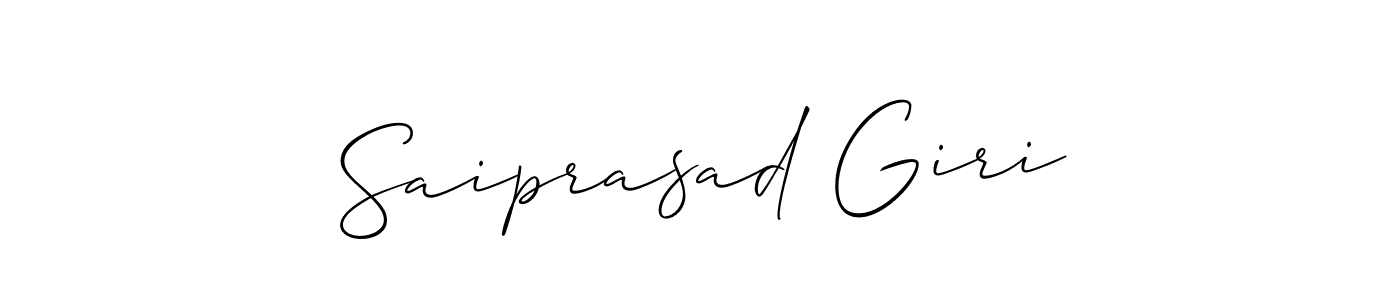 This is the best signature style for the Saiprasad Giri name. Also you like these signature font (Allison_Script). Mix name signature. Saiprasad Giri signature style 2 images and pictures png