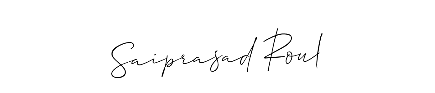 Check out images of Autograph of Saiprasad Roul name. Actor Saiprasad Roul Signature Style. Allison_Script is a professional sign style online. Saiprasad Roul signature style 2 images and pictures png