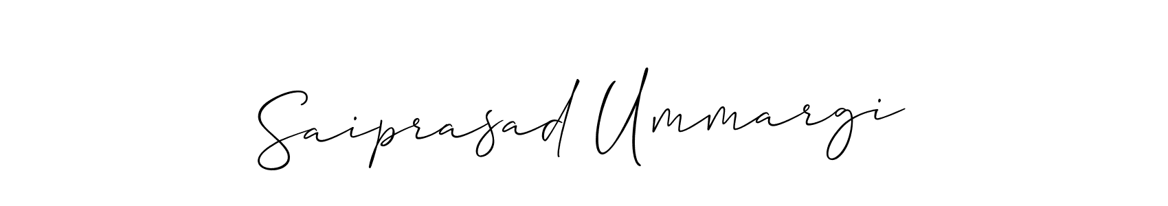 Also You can easily find your signature by using the search form. We will create Saiprasad Ummargi name handwritten signature images for you free of cost using Allison_Script sign style. Saiprasad Ummargi signature style 2 images and pictures png