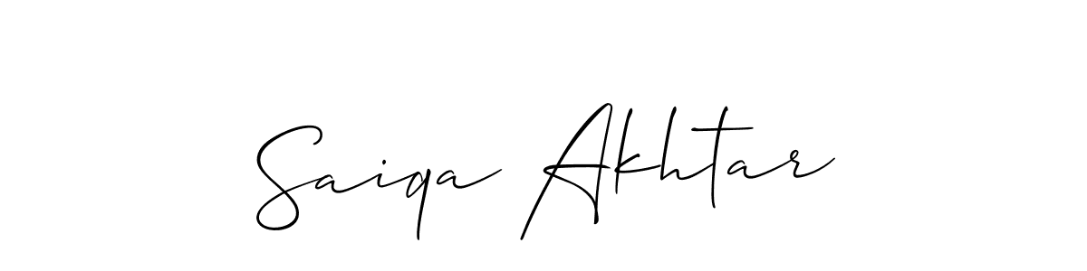 Make a short Saiqa Akhtar signature style. Manage your documents anywhere anytime using Allison_Script. Create and add eSignatures, submit forms, share and send files easily. Saiqa Akhtar signature style 2 images and pictures png