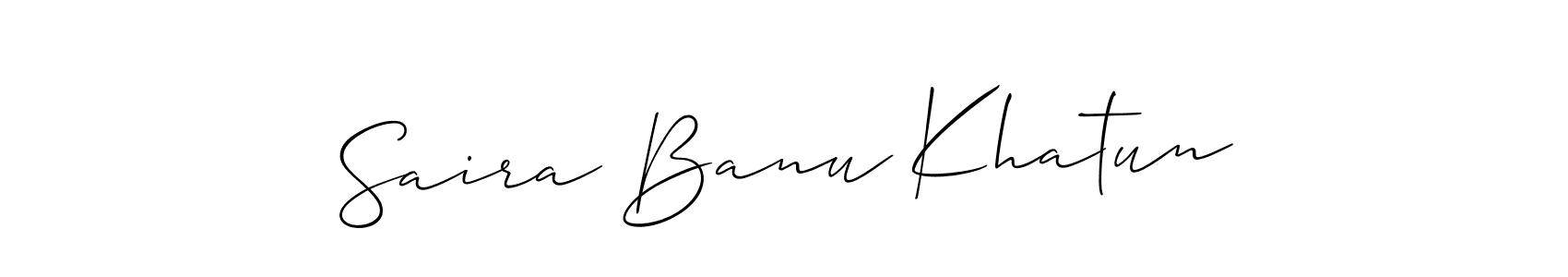Make a beautiful signature design for name Saira Banu Khatun. Use this online signature maker to create a handwritten signature for free. Saira Banu Khatun signature style 2 images and pictures png