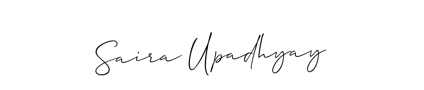 Make a beautiful signature design for name Saira Upadhyay. Use this online signature maker to create a handwritten signature for free. Saira Upadhyay signature style 2 images and pictures png