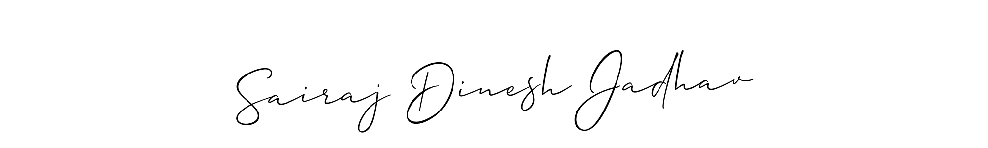 Make a beautiful signature design for name Sairaj Dinesh Jadhav. Use this online signature maker to create a handwritten signature for free. Sairaj Dinesh Jadhav signature style 2 images and pictures png