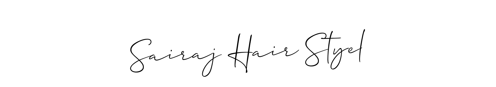 Once you've used our free online signature maker to create your best signature Allison_Script style, it's time to enjoy all of the benefits that Sairaj Hair Styel name signing documents. Sairaj Hair Styel signature style 2 images and pictures png