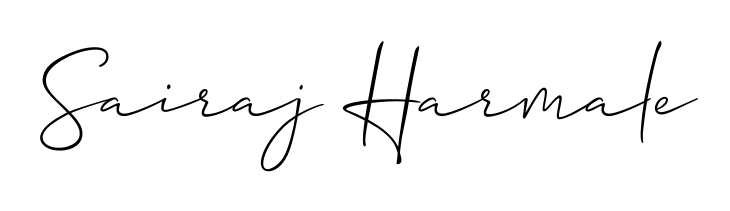 Make a beautiful signature design for name Sairaj Harmale. Use this online signature maker to create a handwritten signature for free. Sairaj Harmale signature style 2 images and pictures png