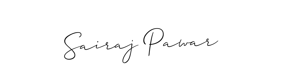 Use a signature maker to create a handwritten signature online. With this signature software, you can design (Allison_Script) your own signature for name Sairaj Pawar. Sairaj Pawar signature style 2 images and pictures png