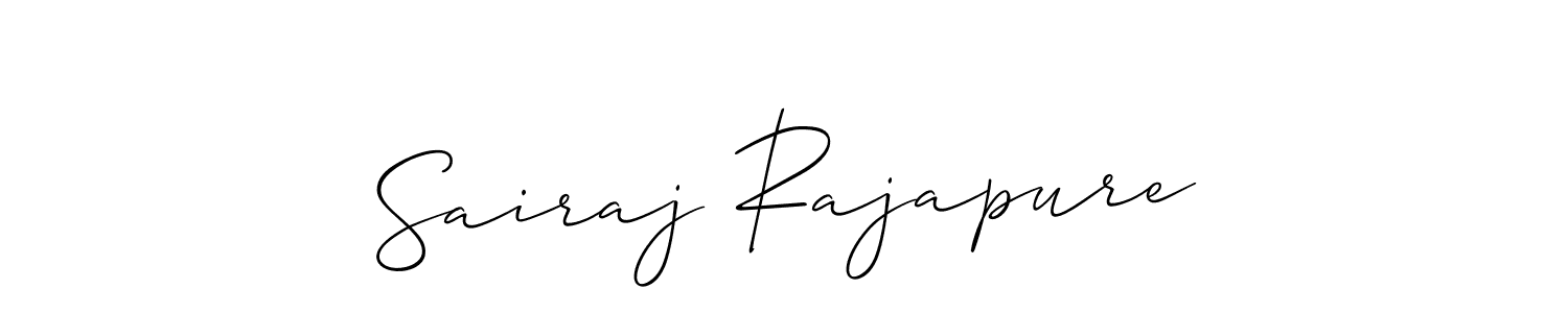 How to Draw Sairaj Rajapure signature style? Allison_Script is a latest design signature styles for name Sairaj Rajapure. Sairaj Rajapure signature style 2 images and pictures png