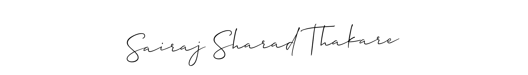 if you are searching for the best signature style for your name Sairaj Sharad Thakare. so please give up your signature search. here we have designed multiple signature styles  using Allison_Script. Sairaj Sharad Thakare signature style 2 images and pictures png