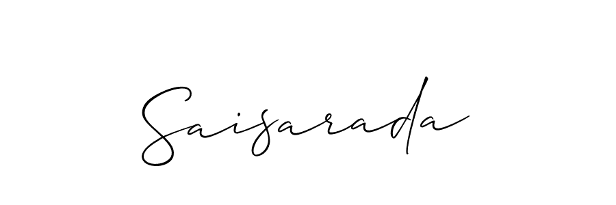 How to make Saisarada signature? Allison_Script is a professional autograph style. Create handwritten signature for Saisarada name. Saisarada signature style 2 images and pictures png