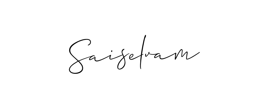 Create a beautiful signature design for name Saiselvam. With this signature (Allison_Script) fonts, you can make a handwritten signature for free. Saiselvam signature style 2 images and pictures png