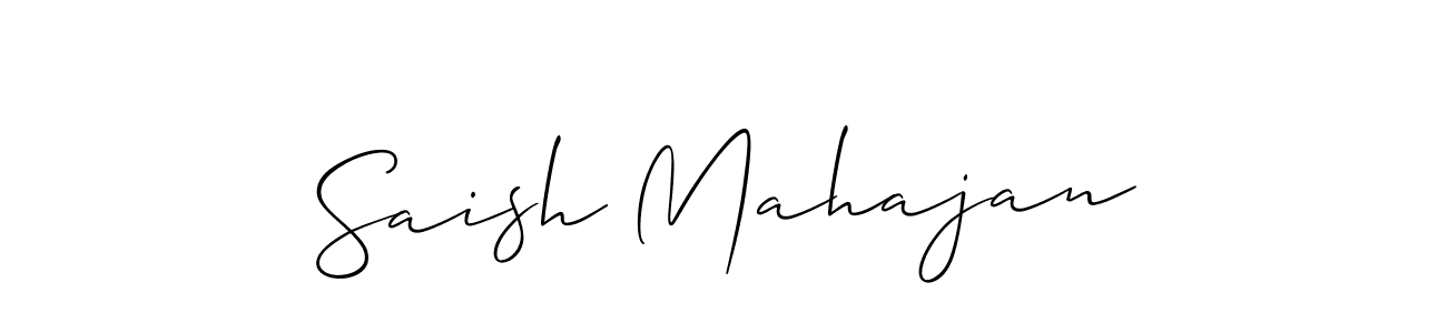 You can use this online signature creator to create a handwritten signature for the name Saish Mahajan. This is the best online autograph maker. Saish Mahajan signature style 2 images and pictures png