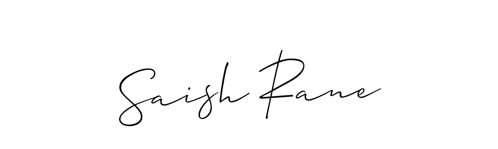 Once you've used our free online signature maker to create your best signature Allison_Script style, it's time to enjoy all of the benefits that Saish Rane name signing documents. Saish Rane signature style 2 images and pictures png