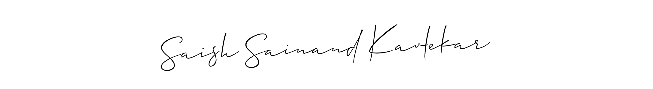 Best and Professional Signature Style for Saish Sainand Kavlekar. Allison_Script Best Signature Style Collection. Saish Sainand Kavlekar signature style 2 images and pictures png